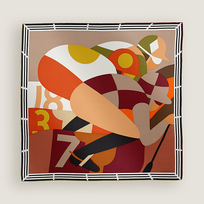 shihoHERMESエルメス Lettres Equestres rectangle - Beige | Hermès Canada